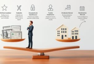 Ações vs Fundos Imobiliários: Qual é Melhor para Investir? 11 Balança equilibrando ações vs fundos imobiliários simbolizando a escolha personalizada para cada investidor